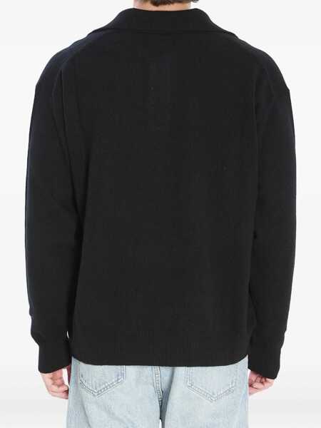 Tricouri Polo Roberto Collina Wool And Cashmere Over Polo BLACK Barbati (BM 18765259) 3