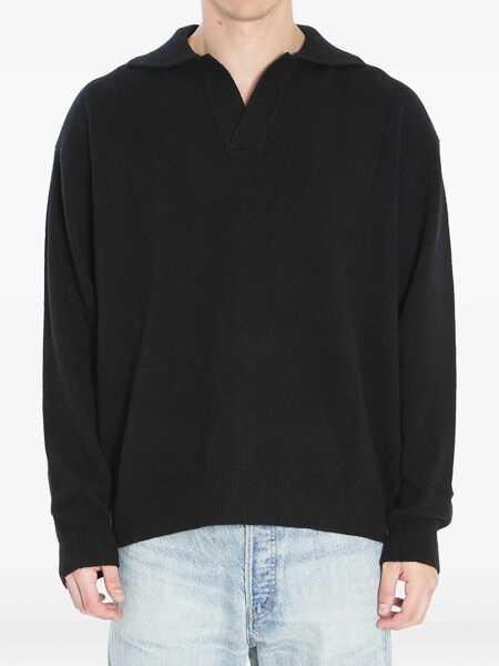 Tricouri Polo Roberto Collina Wool And Cashmere Over Polo BLACK Barbati (BM 18765259) 1