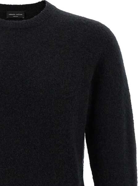 Pulovere Roberto Collina Crewneck Sweater BLACK Barbati (BM 18765289) 5