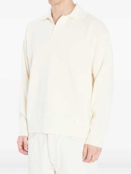 Tricouri Polo Roberto Collina Wool And Cashmere Over Polo WHITE Barbati (BM 18765298) 3