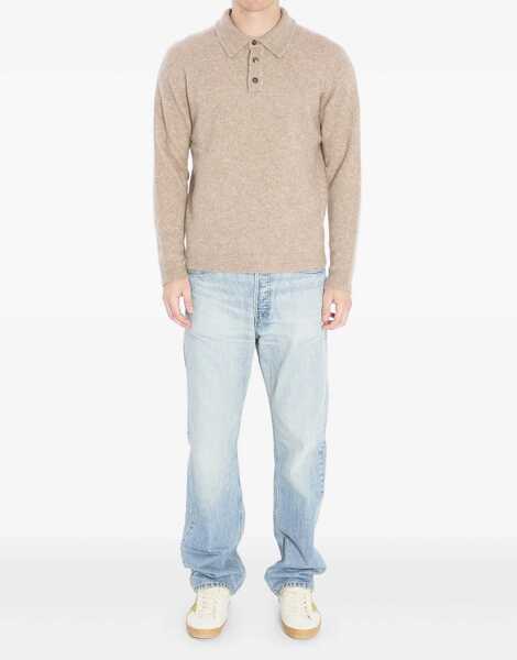 Tricouri Polo Roberto Collina Cashmere Blend Polo Shirt BEIGE Barbati (BM 18765304) 2