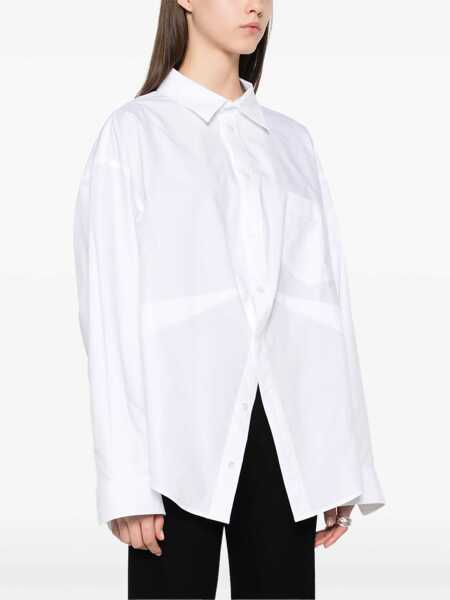 Camasi Balenciaga Poplin Shirt WHITE Femei (BM 18765328) 3