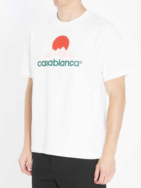 Tricouri Casablanca Montagne Printed T-Shirt WHITE Barbati (BM 18765337) 2
