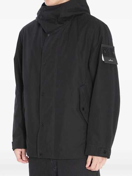 Geci Parka Stone Island Ghost Piece Short Parka BLACK Barbati (BM 18765358) 2