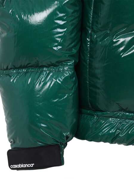 Bomber jacket Casablanca Puffer Jacket In Nylon GREEN Barbati (BM 18765382) 5