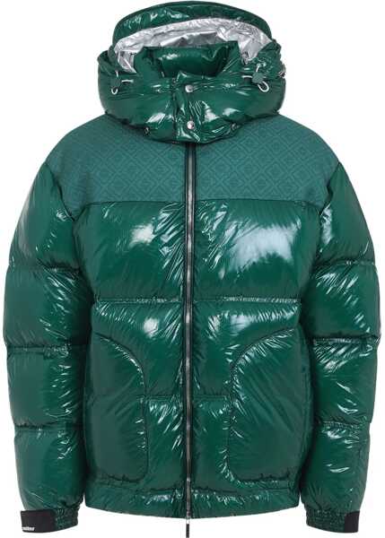 Bomber jacket Casablanca Puffer Jacket In Nylon GREEN Barbati (BM 18765382) 1