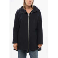 Geci de iarna Matte Nylon Down Jacket With Removable Hood Femei