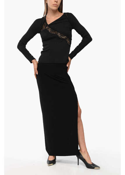 Bluze CHRISTOPHER ESBER Long Sleeved Top With Lace Insert Black Femei (BM 18765574) 2