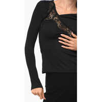 Imbracaminte Dama pagina 575 - Bluze CHRISTOPHER ESBER Long Sleeved Top With Lace Insert Black Femei (BM 18765574) - B-mall.ro