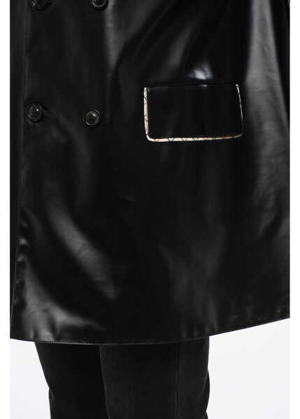 Trenciuri Maison Margiela Mm4 Mm14 Waterproof Trench With Velvet Collar Black Barbati (BM 18765583) 3