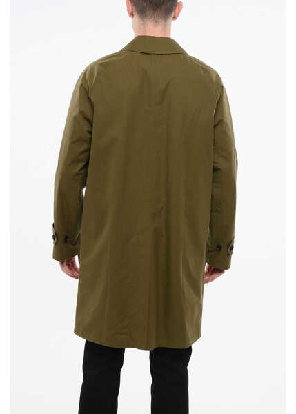 Paltoane Burberry Reversible Cotton Gabardine Balmacaan Coat Military Green Barbati (BM 18765592) 2