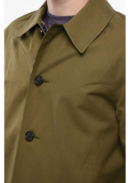 Paltoane Burberry Reversible Cotton Gabardine Balmacaan Coat Military Green Barbati (BM 18765592) 3