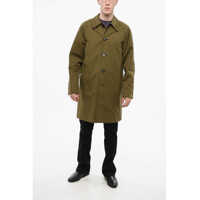 Paltoane Burberry pentru Barbati - Paltoane Burberry Reversible Cotton Gabardine Balmacaan Coat Military Green Barbati (BM 18765592) - B-mall.ro
