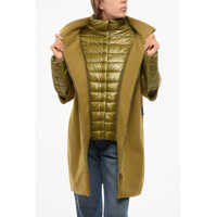 Imbracaminte Dama pagina 412 - Paltoane Herno Wool Blend Coat With Removable Quilted Details Green Femei (BM 18765595) - B-mall.ro