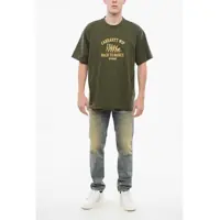 Tricouri Carhartt pentru Barbati - Tricouri Carhartt Printed Organic Cotton Back To Basic Crew-Neck T-Shirt Green Barbati (BM 18765613) - B-mall.ro