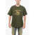Carhartt Printed Organic Cotton Back To Basic Crew-Neck T-Shirt Green