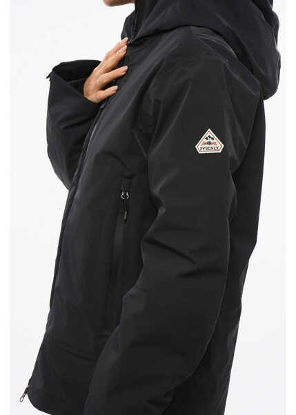 Geci de iarna PYRENEX Solid Color Down Jacket With 2 Pockets And Hood Black Femei (BM 18765616) 3