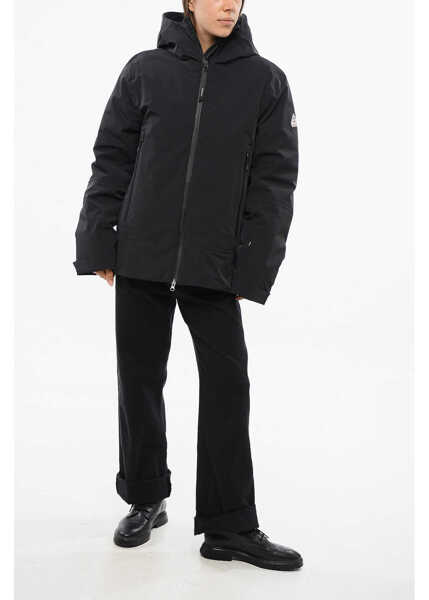 Geci de iarna PYRENEX Solid Color Down Jacket With 2 Pockets And Hood Black Femei (BM 18765616) 4