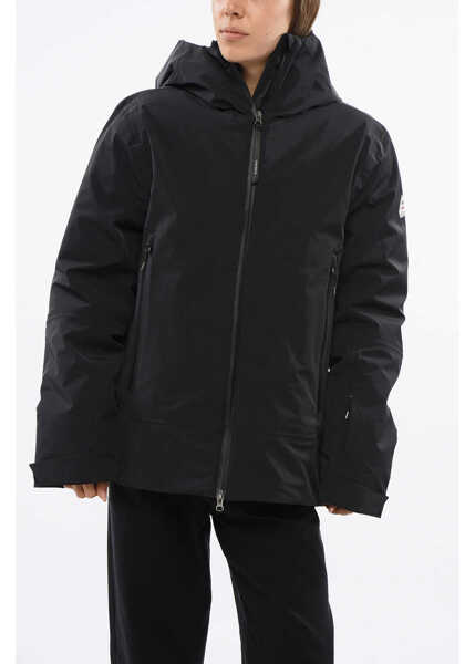 Geci de iarna PYRENEX Solid Color Down Jacket With 2 Pockets And Hood Black Femei (BM 18765616) 1