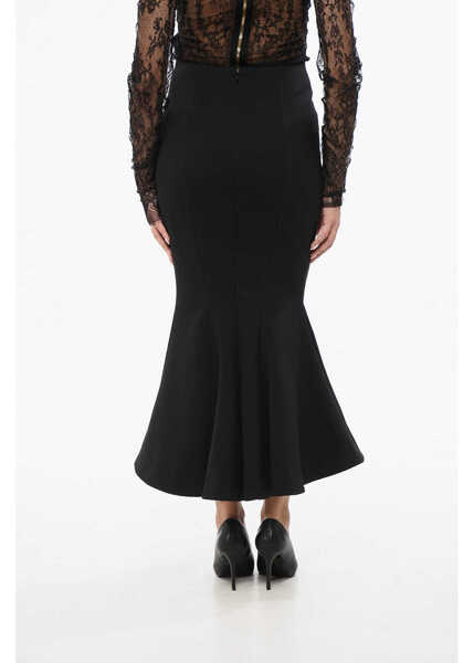 Fuste lungi Balmain Flared Bottom Mini Skirt Black Femei (BM 18765628) 2