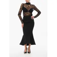 Imbracaminte Dama pagina 229 - Fuste lungi Balmain Flared Bottom Mini Skirt Black Femei (BM 18765628) - B-mall.ro