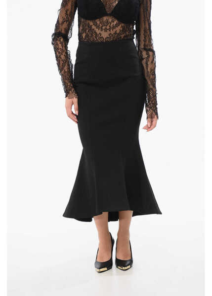 Fuste lungi Balmain Flared Bottom Mini Skirt Black Femei (BM 18765628) 1