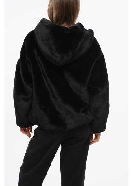 Jachete TATRAS Faux Fur Yumola Jacket With Hood Black Femei (BM 18765631) 2