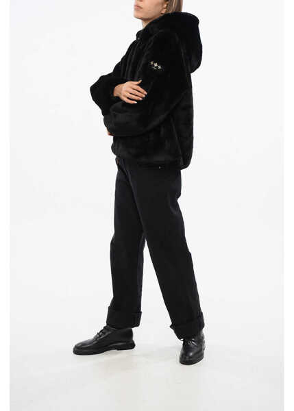 Jachete TATRAS Faux Fur Yumola Jacket With Hood Black Femei (BM 18765631) 4