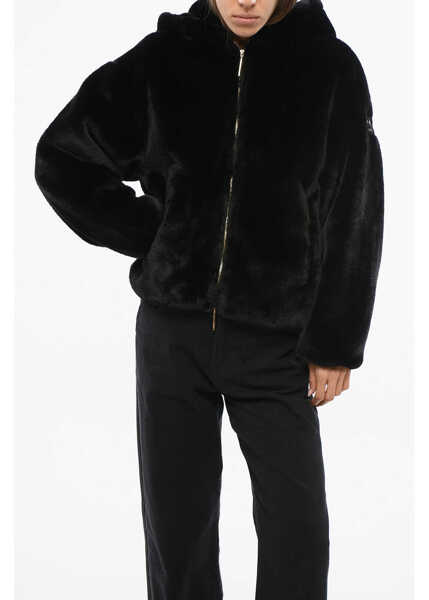 Jachete TATRAS Faux Fur Yumola Jacket With Hood Black Femei (BM 18765631) 1
