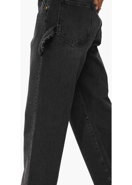 Blugi drepti DARKPARK Loose Fit Lisa Carpenter Jeans With Distressed Details 25Cm Black Femei (BM 18765640) 4