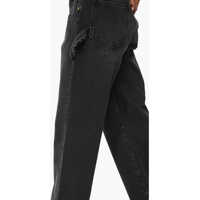 Imbracaminte Dama pagina 575 - Blugi drepti DARKPARK Loose Fit Lisa Carpenter Jeans With Distressed Details 25Cm Black Femei (BM 18765640) - B-mall.ro