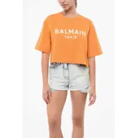 Tricouri Cropped Fit T-Shirt With Printed Logo Femei