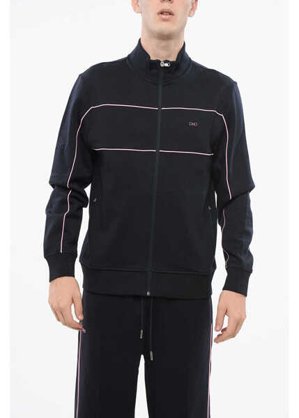 Bluze de trening EDENPARK Cotton Blend Sweatshirt With Contrasting Details Blue Barbati (BM 18765763) 1