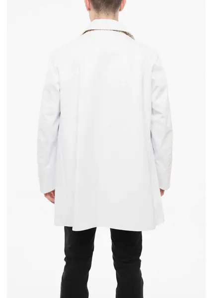 Trenciuri Maison Margiela Mm14 Waterproof Trench With Velvet Collar White Barbati (BM 18765772) 2