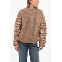 Pulovere casual Resort Hybrid Pullover With Quilted Sleeves Femei
