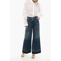 Imbracaminte Dama pagina 17 - Blugi drepti Valentino Garavani Regular Fit Jeans With Acid Wash Effect Hem Blue Femei (BM 18765784) - B-mall.ro