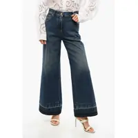 Blugi drepti Regular Fit Jeans With Acid Wash Effect Hem Femei