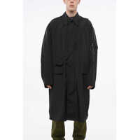 Paltoane Solid Color Coat With Flap Pockets Barbati