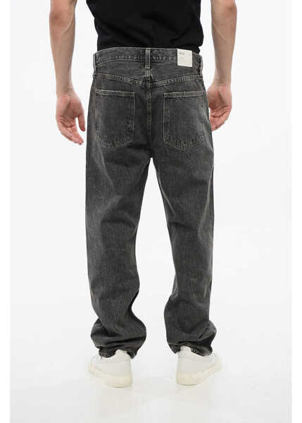 Tricouri Dime Cotton Crew-Neck T-Shirt With Frontal Logo Black Barbati (BM 18765832) 2