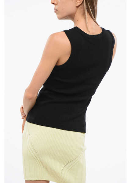 Bluze AGOLDE Solid Color Ribbed Poppy Top Black Femei (BM 18765847) 2