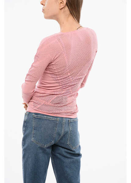 Bluze Wolford V-Neck Top With Cut Out Details Pink Femei (BM 18765859) 2