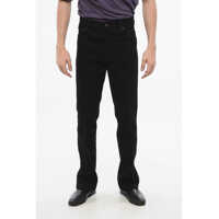 Blugi drepti Dark Washed Jeans With Leather Logo Patch 24Cm Barbati