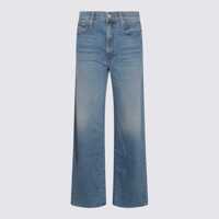 Blugi Mother Light Blue Cotton Denim Jeans Femei