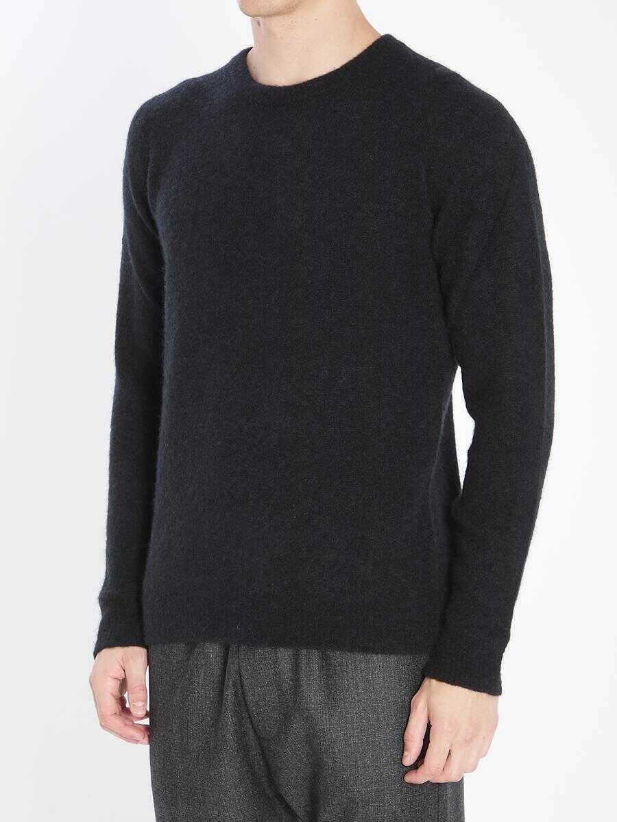 Pulovere Roberto Collina Crewneck Sweater Black Barbati (BM 18766809) 2