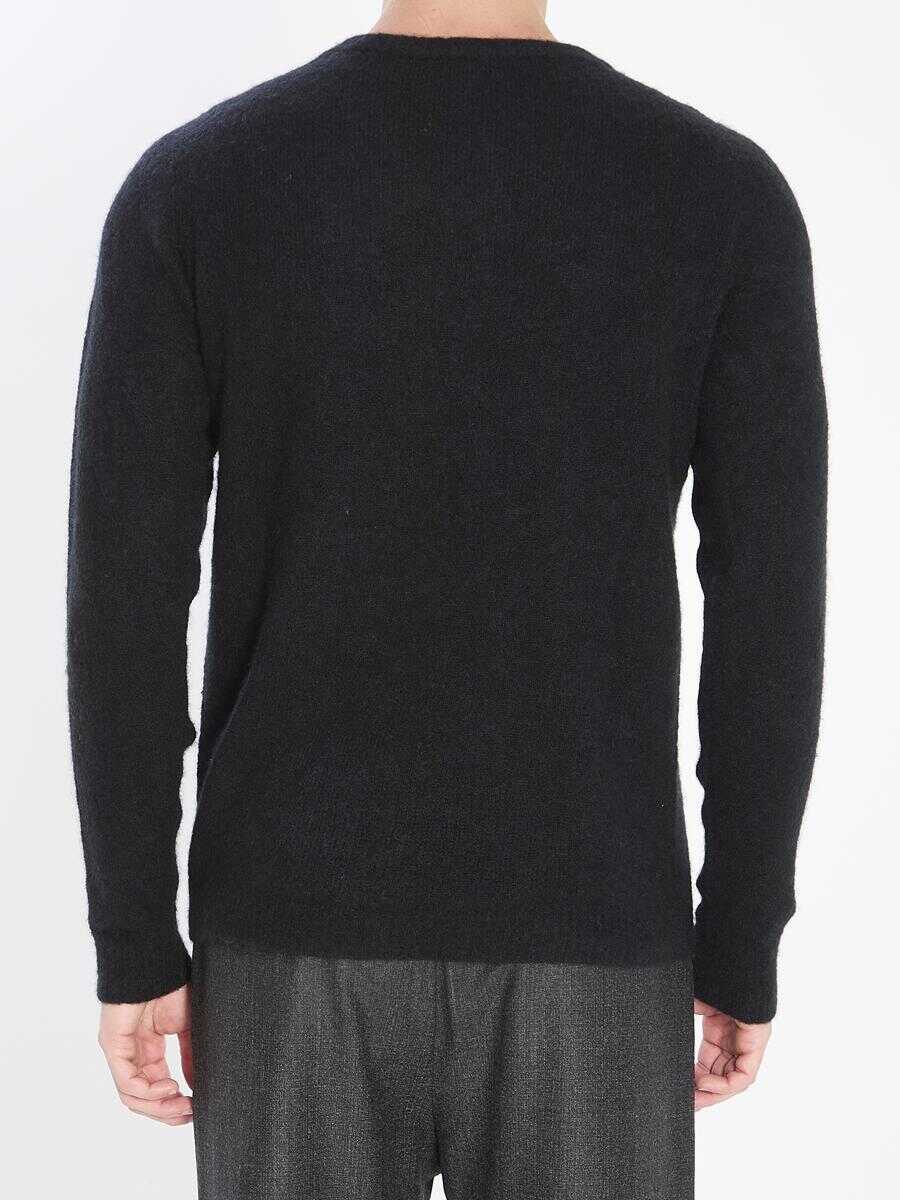 Pulovere Roberto Collina Crewneck Sweater Black Barbati (BM 18766809) 4
