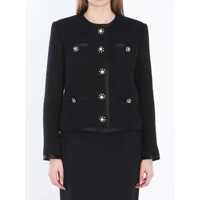 Geci Tweed Single-Breasted Jacket Femei