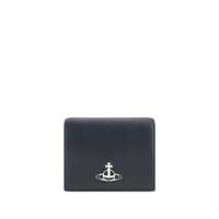 Portofele Black Bi-Fold Wallet With Logo Orb Black In Faux Leather Woman Femei