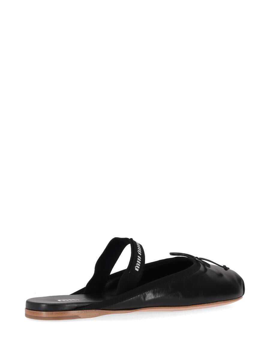 Sandale Miu Miu Miu Miu Sabot Capretto 4 Black Femei (BM 18767589) 3