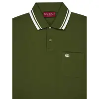 Tricouri Polo Gucci Logo Cotton Polo Shirt Barbati