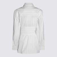 Imbracaminte Dama pagina 244 - Camasi Burberry Burberry White Cotton Shirt STRING/COAL Femei (BM 18767874) - B-mall.ro
